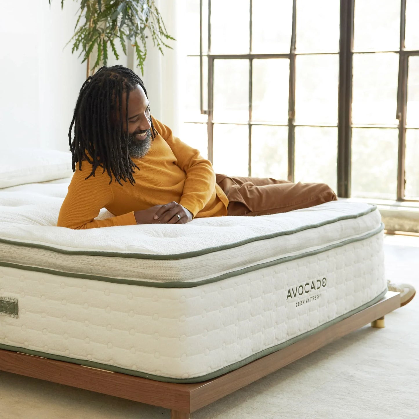 Avocado Green Plush Pillow-Top Mattress