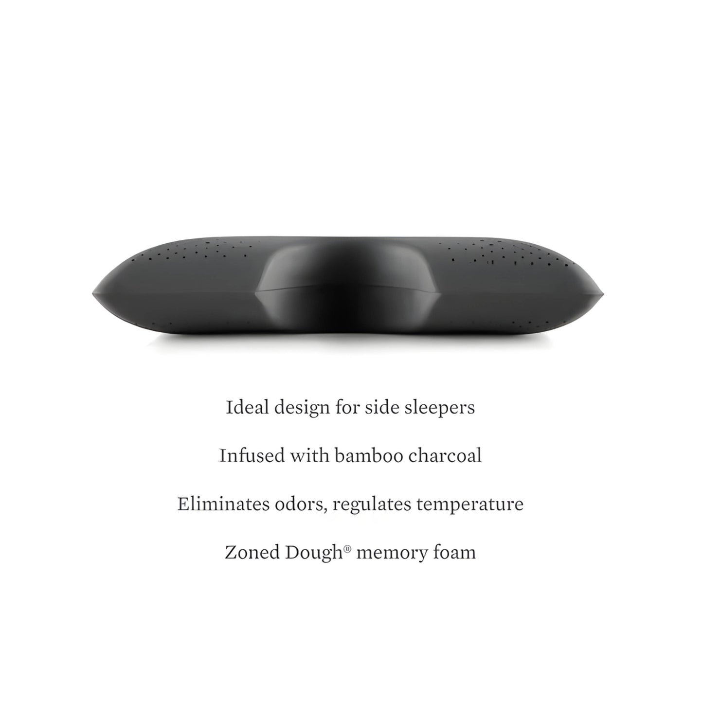 Malouf Shoulder Zoned Dough Bamboo Charcoal Pillow